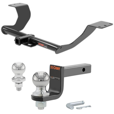 2017-2020 Mitsubishi Mirage G4 All Class 1 Trailer Hitch, 1-1/4" Receiver + 2" Ball + 1-7/8" Ball Kit