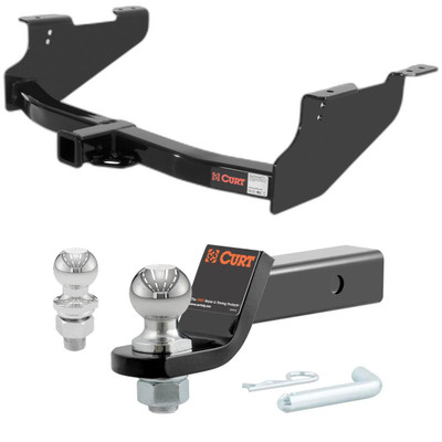 2002 Dodge Ram 1500 8' bed, built before November 2002 CURT Class 4 Trailer Hitch, 2" Receiver + 2" Ball + 1-7/8" Ball Kit