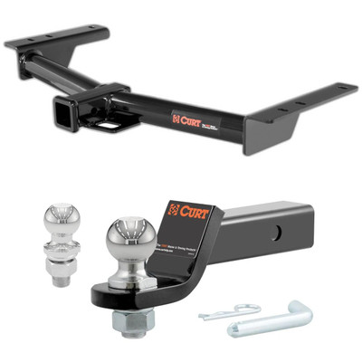 2015-2025 Ford Transit-150 All CURT Class 3 Trailer Hitch, 2" Receiver + 2" Ball + 1-7/8" Ball Kit