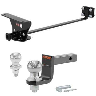 2010-2016 Mercedes-Benz E350 Sedan Class 1 Trailer Hitch, 1-1/4" Receiver + 2" Ball + 1-7/8" Ball Kit