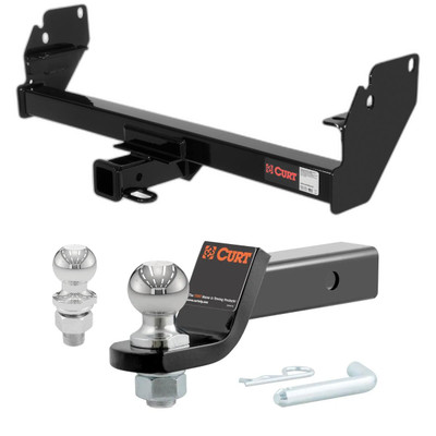 2005-2015 Toyota Tacoma All CURT Class 3 Trailer Hitch, 2" Receiver + 2" Ball + 1-7/8" Ball Kit