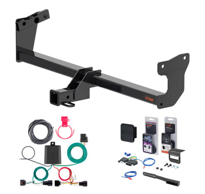 2024 - 2026 Kia EV9 Curt 2" Class 3 Trailer Tow Hitch + 5-Flat Wiring Kit Tow Boat/Utility Trailer with Surge Brakes 13602