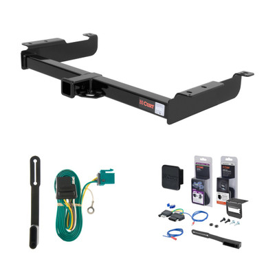 1996 - 2003 GMC Savana 2500 Curt 2" Class 3 Trailer Tow Hitch + 5-Flat Wiring Kit Tow Boat/Utility Trailer with Surge Brakes 13040