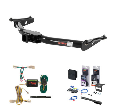 1996 - 2002 Toyota 4Runner Curt 2" Class 3 Trailer Tow Hitch + 5-Flat Wiring Kit Tow Boat/Utility Trailer with Surge Brakes 13157