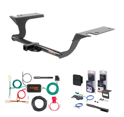 2016 - 2020 Kia Optima Curt 1-1/4" Class 1 Trailer Tow Hitch + 5-Flat Wiring Kit Tow Boat/Utility Trailer with Surge Brakes 11402