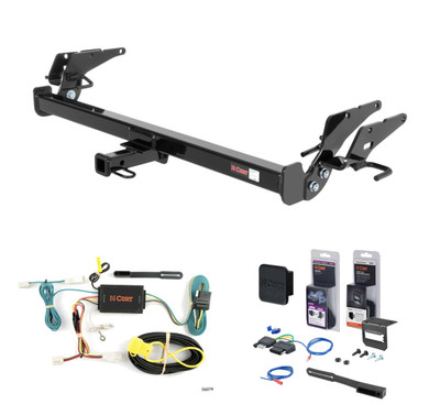 2011 - 2012 Toyota Avalon Dual exhaust Curt 1-1/4" Class 1 Trailer Tow Hitch + 5-Flat Wiring Kit Tow Boat/Utility Trailer with Surge Brakes 11427