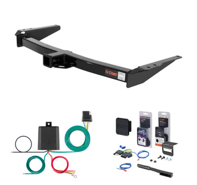 1991 - 1997 Toyota Land Cruiser Curt 2" Class 3 Trailer Tow Hitch + 5-Flat Wiring Kit Tow Boat/Utility Trailer with Surge Brakes 13089