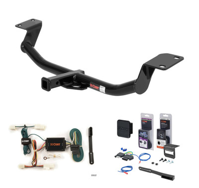 2003 - 2008 Toyota Matrix Excluding XR and XRS Curt 1-1/4" Class 2 Trailer Tow Hitch + 5-Flat Wiring Kit Tow Boat/Utility Trailer with Surge Brakes 12221