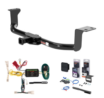 2010 - 2015 Toyota Prius Curt 1-1/4" Class 1 Trailer Tow Hitch + 5-Flat Wiring Kit Tow Boat/Utility Trailer with Surge Brakes 11276