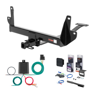 2006 BMW 325i Sedan Curt 1-1/4" Class 1 Trailer Tow Hitch + 5-Flat Wiring Kit Tow Boat/Utility Trailer with Surge Brakes 11033