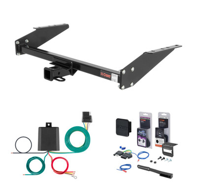 1985 - 1994 GMC Safari 16" spare requires relocation Curt 2" Class 3 Trailer Tow Hitch + 5-Flat Wiring Kit Tow Boat/Utility Trailer with Surge Brakes 13035