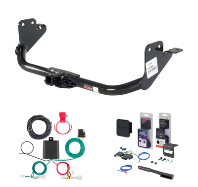 2020 - 2026 Mitsubishi Outlander Sport Curt 1-1/4" Class 2 Trailer Tow Hitch + 5-Flat Wiring Kit Tow Boat/Utility Trailer with Surge Brakes 12048