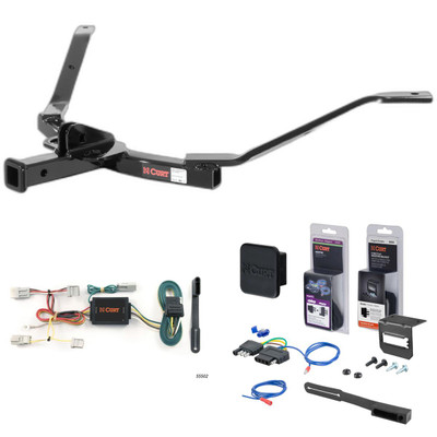 03 - 07 Honda Accord Frame mount Curt 1-1/4" Class 1 Trailer Tow Hitch + 5-Flat Wiring Kit Tow Boat/Utility Trailer with Surge Brakes 11327