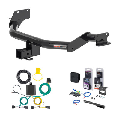 2023 - 2025 Kia Telluride Excluding LX or S Curt 2" Class 3 Trailer Tow Hitch + 5-Flat Wiring Kit Tow Boat/Utility Trailer with Surge Brakes 13420