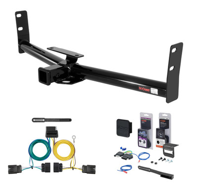 2010 - 2017 GMC Terrain Curt 2" Class 3 Trailer Tow Hitch + 5-Flat Wiring Kit Tow Boat/Utility Trailer with Surge Brakes 13591