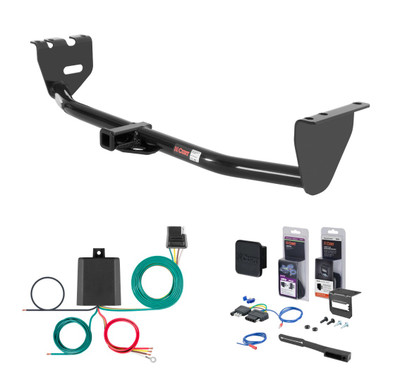 2003 - 2007 Volvo XC70 Curt 1-1/4" Class 2 Trailer Tow Hitch + 5-Flat Wiring Kit Tow Boat/Utility Trailer with Surge Brakes 12318