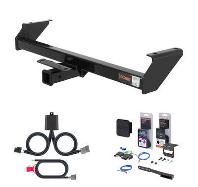 2001 - 2002 Toyota Tundra #13180 will not fit with towable bumper mount Curt 2" Class 3 Trailer Tow Hitch + 5-Flat Wiring Kit Tow Boat/Utility Trailer with Surge Brakes 13180