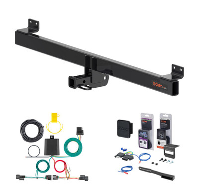 2023 - 2026 Honda HR-V Curt 1-1/4" Class 1 Trailer Tow Hitch + 5-Flat Wiring Kit Tow Boat/Utility Trailer with Surge Brakes 11640