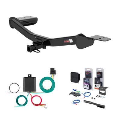2013 Infiniti EX37 Curt 1-1/4" Class 1 Trailer Tow Hitch + 5-Flat Wiring Kit Tow Boat/Utility Trailer with Surge Brakes 11510