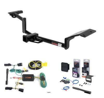 2010 - 2019 Lincoln MKT With EcoBoost Curt 2" Class 3 Trailer Tow Hitch + 5-Flat Wiring Kit Tow Boat/Utility Trailer with Surge Brakes 13110
