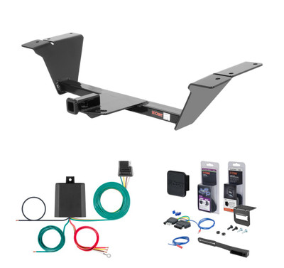 1982 - 2002 Pontiac Firebird Curt 1-1/4" Class 1 Trailer Tow Hitch + 5-Flat Wiring Kit Tow Boat/Utility Trailer with Surge Brakes 11117