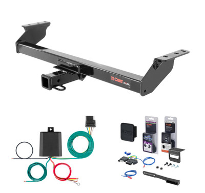 2012 - 2018 Ford Ranger Mexico only Curt 2" Class 3 Trailer Tow Hitch + 5-Flat Wiring Kit Tow Boat/Utility Trailer with Surge Brakes 13287