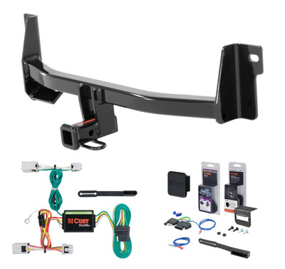 2014 - 2019 Nissan Versa Note Curt 1-1/4" Class 1 Trailer Tow Hitch + 5-Flat Wiring Kit Tow Boat/Utility Trailer with Surge Brakes 11378