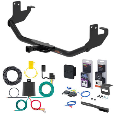 15 - 18 Chevrolet Trax Curt 1-1/4" Class 1 Trailer Tow Hitch + 5-Flat Wiring Kit Tow Boat/Utility Trailer with Surge Brakes 11527