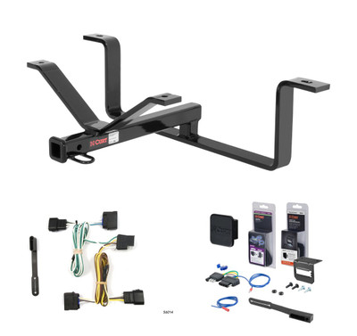 2005 - 2013 Chevrolet Corvette Coupe and convertible, excluding dual mode exhaust Curt 1-1/4" Class 1 Trailer Tow Hitch + 5-Flat Wiring Kit Tow Boat/Utility Trailer with Surge Brakes 11380