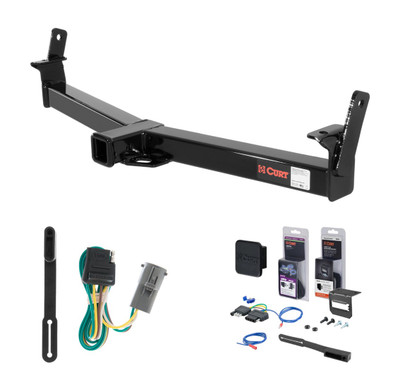 1995 - 2001 Ford Explorer Curt 2" Class 3 Trailer Tow Hitch + 5-Flat Wiring Kit Tow Boat/Utility Trailer with Surge Brakes 13033