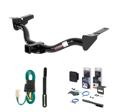 2001 - 2004 Ford Escape Curt 2" Class 3 Trailer Tow Hitch + 5-Flat Wiring Kit Tow Boat/Utility Trailer with Surge Brakes 13506