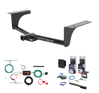 2018 - 2021 Mazda 6 Sedan Curt 1-1/4" Class 1 Trailer Tow Hitch + 5-Flat Wiring Kit Tow Boat/Utility Trailer with Surge Brakes 11356