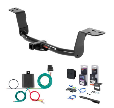 2017 - 2020 Lexus IS350 Sedan Curt 1-1/4" Class 1 Trailer Tow Hitch + 5-Flat Wiring Kit Tow Boat/Utility Trailer with Surge Brakes 11389