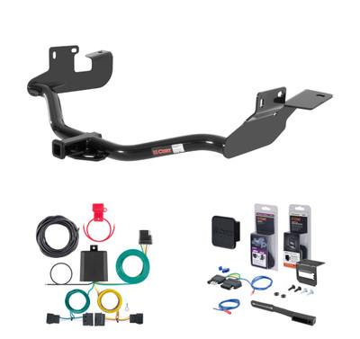 2008 - 2011 Mazda Tribute Without factory 1-1/4" receiver hitch Curt 1-1/4" Class 2 Trailer Tow Hitch + 5-Flat Wiring Kit Tow Boat/Utility Trailer with Surge Brakes 12060
