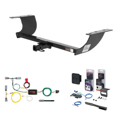 2015 - 2023 Chrysler 300S Curt 1-1/4" Class 2 Trailer Tow Hitch + 5-Flat Wiring Kit Tow Boat/Utility Trailer with Surge Brakes 12064