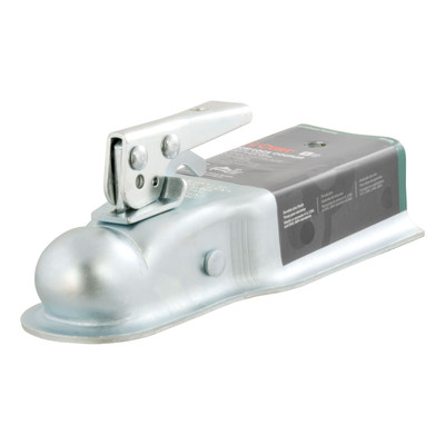 CURT 3,500 lbs 2" Straight-Tongue Coupler with Posi-Lock (3" Channel) Zinc Trailer Hitch Coupler