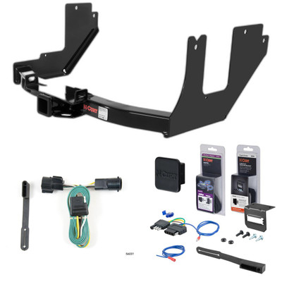 2005 Ford F-150 Excluding factory receiver and 2004 Heritage Edition Curt 2" Class 3 Trailer Tow Hitch + 5-Flat Wiring Kit Tow Boat/Utility Trailer with Surge Brakes 13357