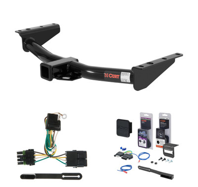 1992 - 1994 Chevrolet Blazer Full size Curt 2" Class 3 Trailer Tow Hitch + 5-Flat Wiring Kit Tow Boat/Utility Trailer with Surge Brakes 13121
