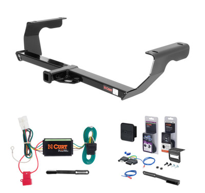2010 - 2011 Subaru Impreza Outback Sport Excluding Canadian built models Curt 1-1/4" Class 1 Trailer Tow Hitch + 5-Flat Wiring Kit Tow Boat/Utility Trailer with Surge Brakes 11315