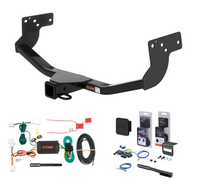 2007 - 2015 Mazda CX-9 Curt 2" Class 3 Trailer Tow Hitch + 5-Flat Wiring Kit Tow Boat/Utility Trailer with Surge Brakes 13575