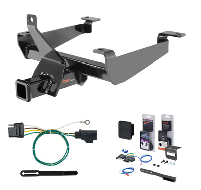 2015 - 2022 Land Rover Range Rover Sport Excluding hybrid Curt 2" Class 3 Trailer Tow Hitch + 5-Flat Wiring Kit Tow Boat/Utility Trailer with Surge Brakes 13243