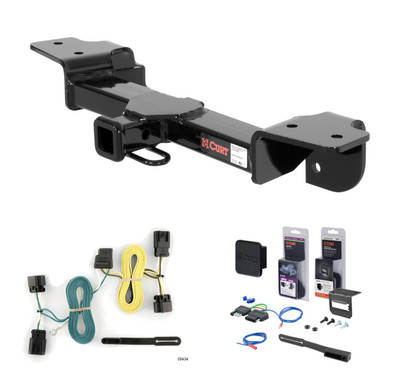 2005 - 2010 Chevrolet Cobalt Sedan, excluding SS Curt 1-1/4" Class 1 Trailer Tow Hitch + 5-Flat Wiring Kit Tow Boat/Utility Trailer with Surge Brakes 11430