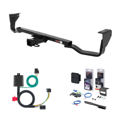 2007 - 2012 Hyundai Veracruz Curt 2" Class 3 Trailer Tow Hitch + 5-Flat Wiring Kit Tow Boat/Utility Trailer with Surge Brakes 13545