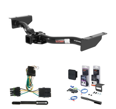 2003 - 2006 Cadillac Escalade ESV Curt 2" Class 3 Trailer Tow Hitch + 5-Flat Wiring Kit Tow Boat/Utility Trailer with Surge Brakes 13422