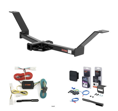 2007 - 2010 Hyundai Elantra Sedan Curt 1-1/4" Class 1 Trailer Tow Hitch + 5-Flat Wiring Kit Tow Boat/Utility Trailer with Surge Brakes 11467