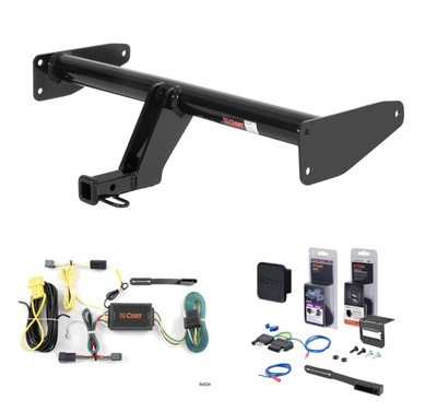 2012 Chevrolet Captiva Sport Curt 1-1/4" Class 2 Trailer Tow Hitch + 5-Flat Wiring Kit Tow Boat/Utility Trailer with Surge Brakes 12095