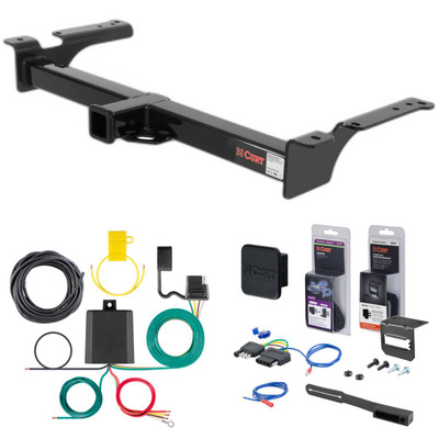 75 - 91 Ford Econoline van Curt 2" Class 4 Trailer Tow Hitch + 5-Flat Wiring Kit Tow Boat/Utility Trailer with Surge Brakes 14053