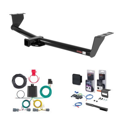 2007 - 2010 Hyundai Entourage Curt 2" Class 3 Trailer Tow Hitch + 5-Flat Wiring Kit Tow Boat/Utility Trailer with Surge Brakes 13345