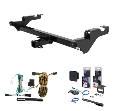 1987 - 1996 Chevrolet G-Series Van Curt 2" Class 3 Trailer Tow Hitch + 5-Flat Wiring Kit Tow Boat/Utility Trailer with Surge Brakes 13016