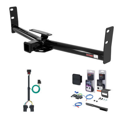 2005 - 2017 Chevrolet Equinox Curt 2" Class 3 Trailer Tow Hitch + 5-Flat Wiring Kit Tow Boat/Utility Trailer with Surge Brakes 13591
